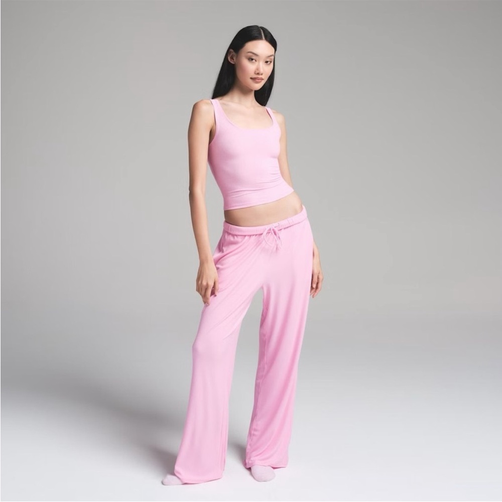SKIMS NWT Bubblegum Pink Soft Lounge Sleep 2 Pc Set Sz XS, S